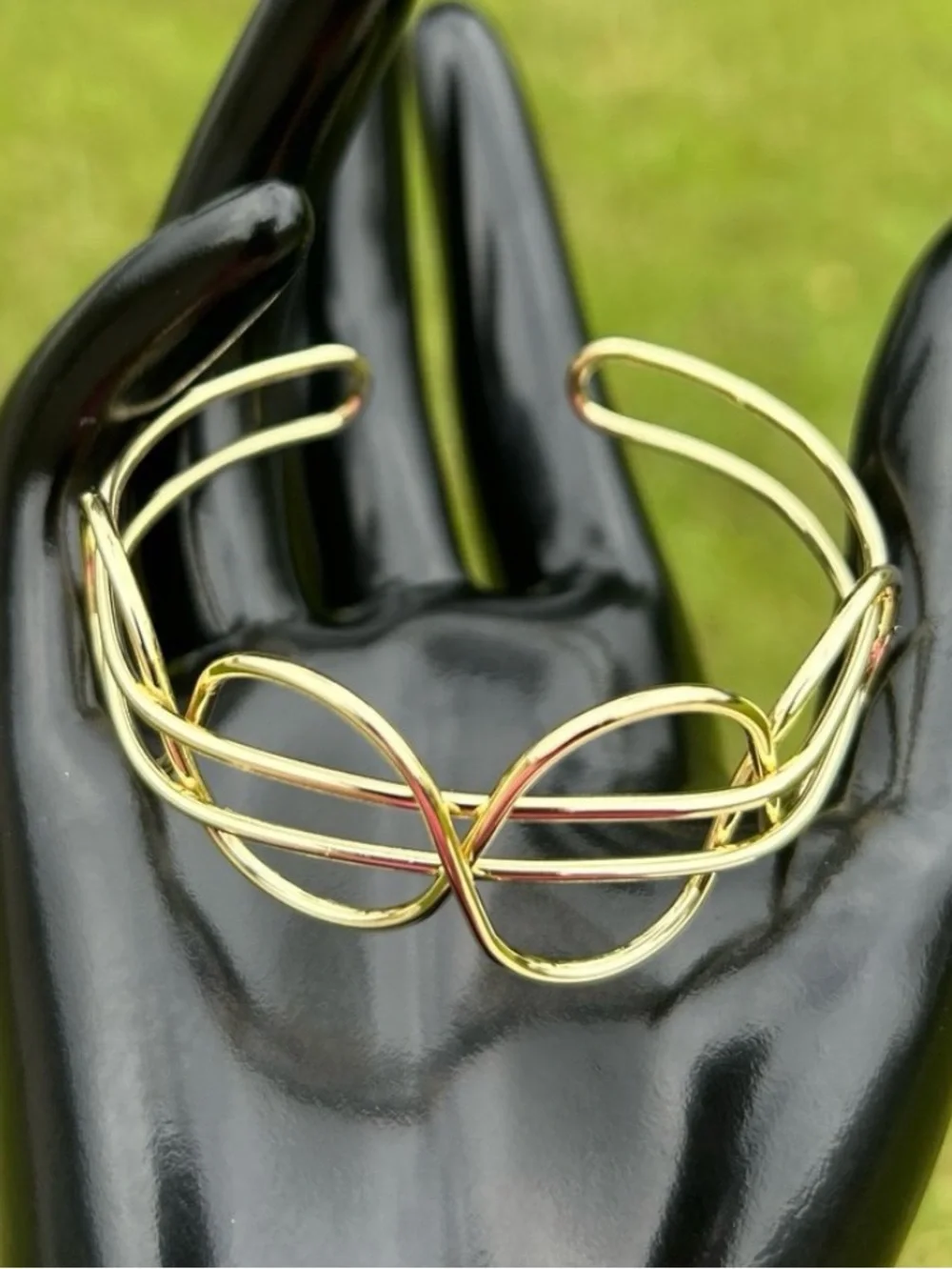 New gold bracelet/ gold cuff